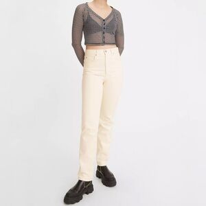 Levi’s 70’s High Slim Straight Cream Jean